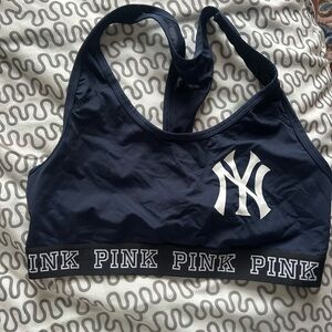 VS Pink MLB Toronto NY Yankees Ultimate sports bra top